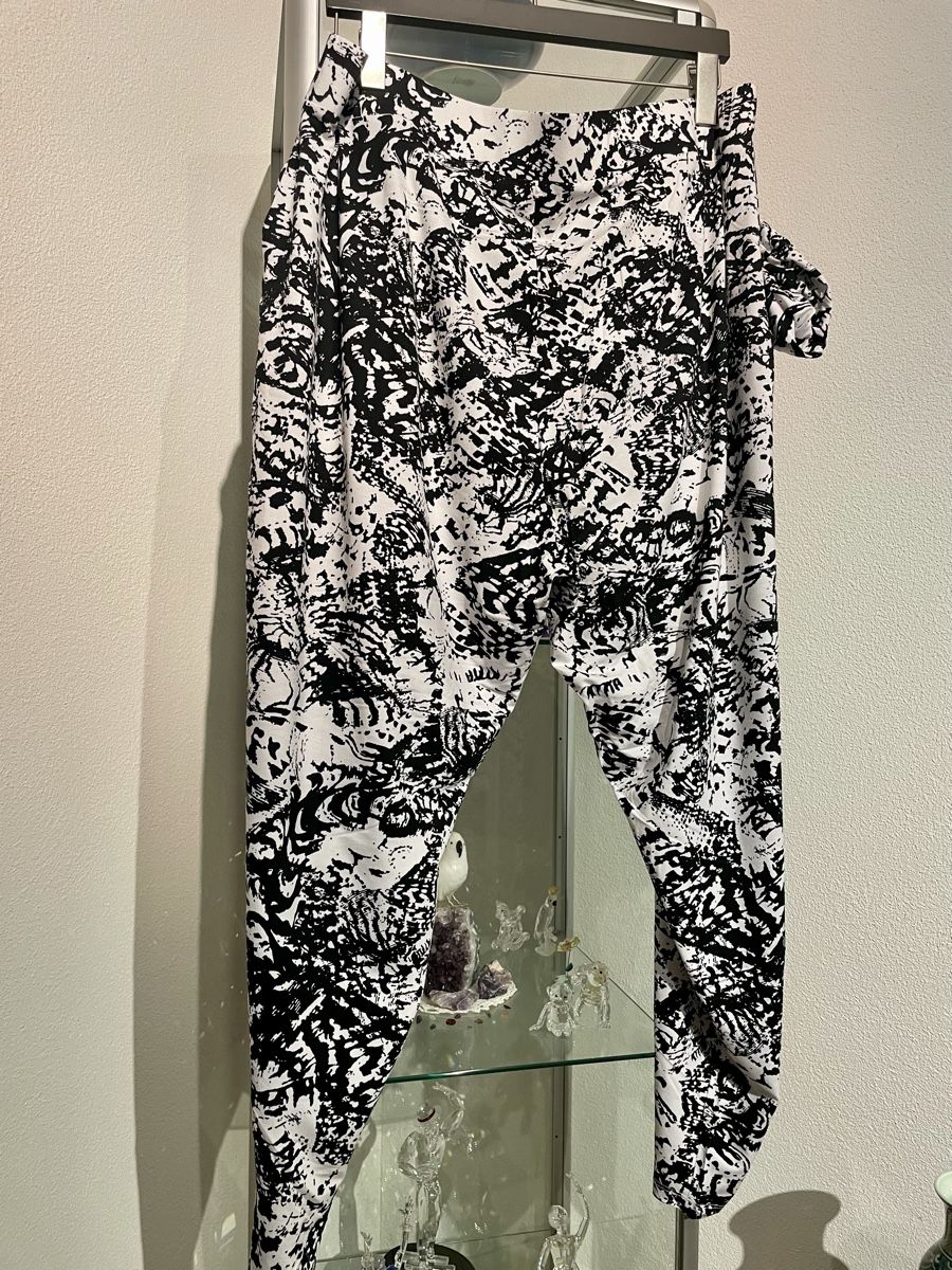 Peter Hahn Pantaloni: Damen Freizeit Hose Gr 52 schwarz weiß gemustert – Nuovo (secondo la descrizione) da Emmenbrücke venduto da Ladyboutique 2