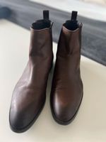Zign Brown Leather Ankle Boots - 45