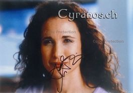 Andie MacDowell (1958) Schauspielerin - Autogramm