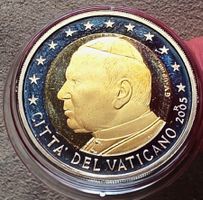 VATIKAN 2 EURO 2005 UNZ. PROOF *SEHR RAR*