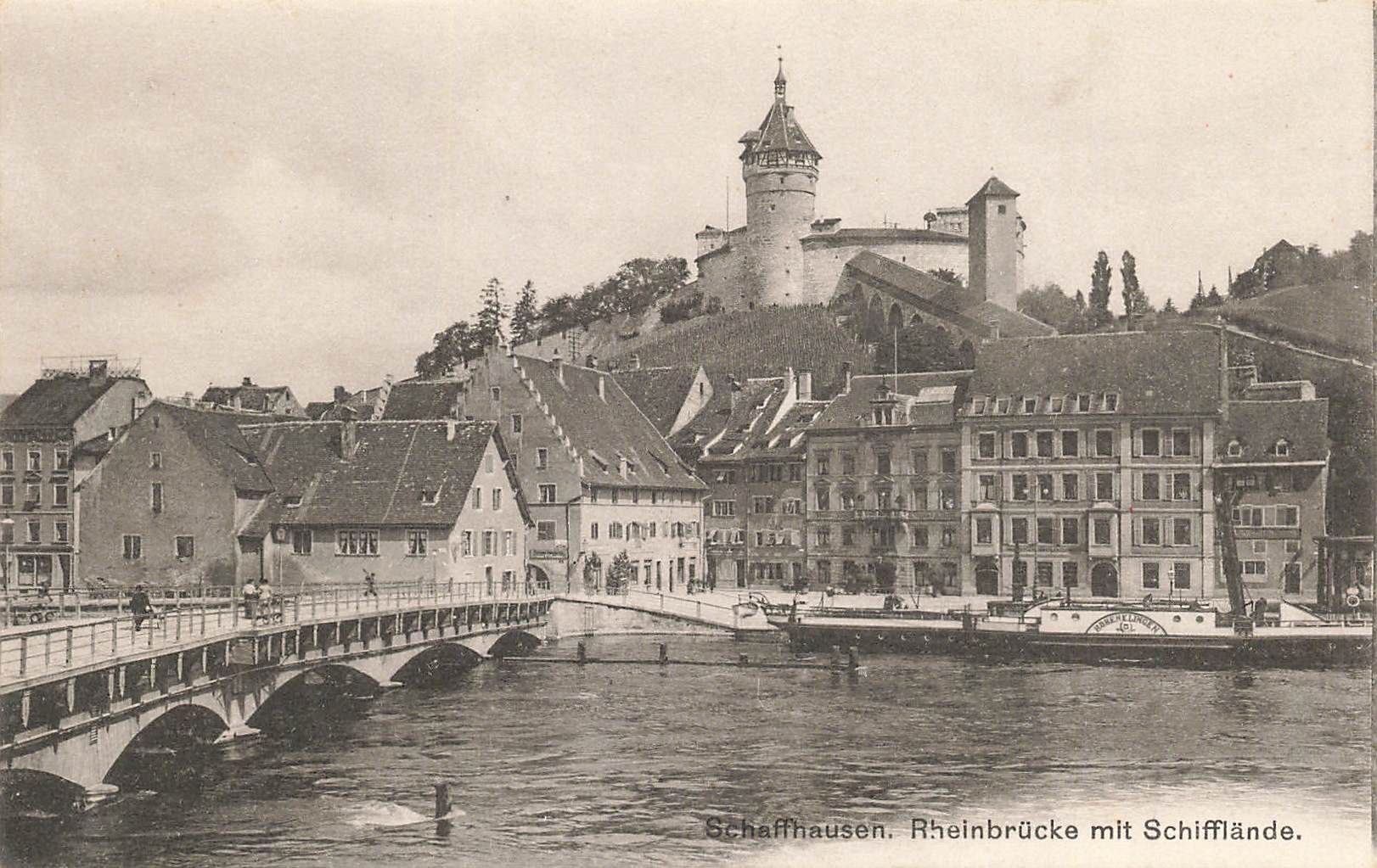 Ansichtskarten: Schaffhausen Battello Boot Schiff – Gebraucht aus Biasca von Blenio71