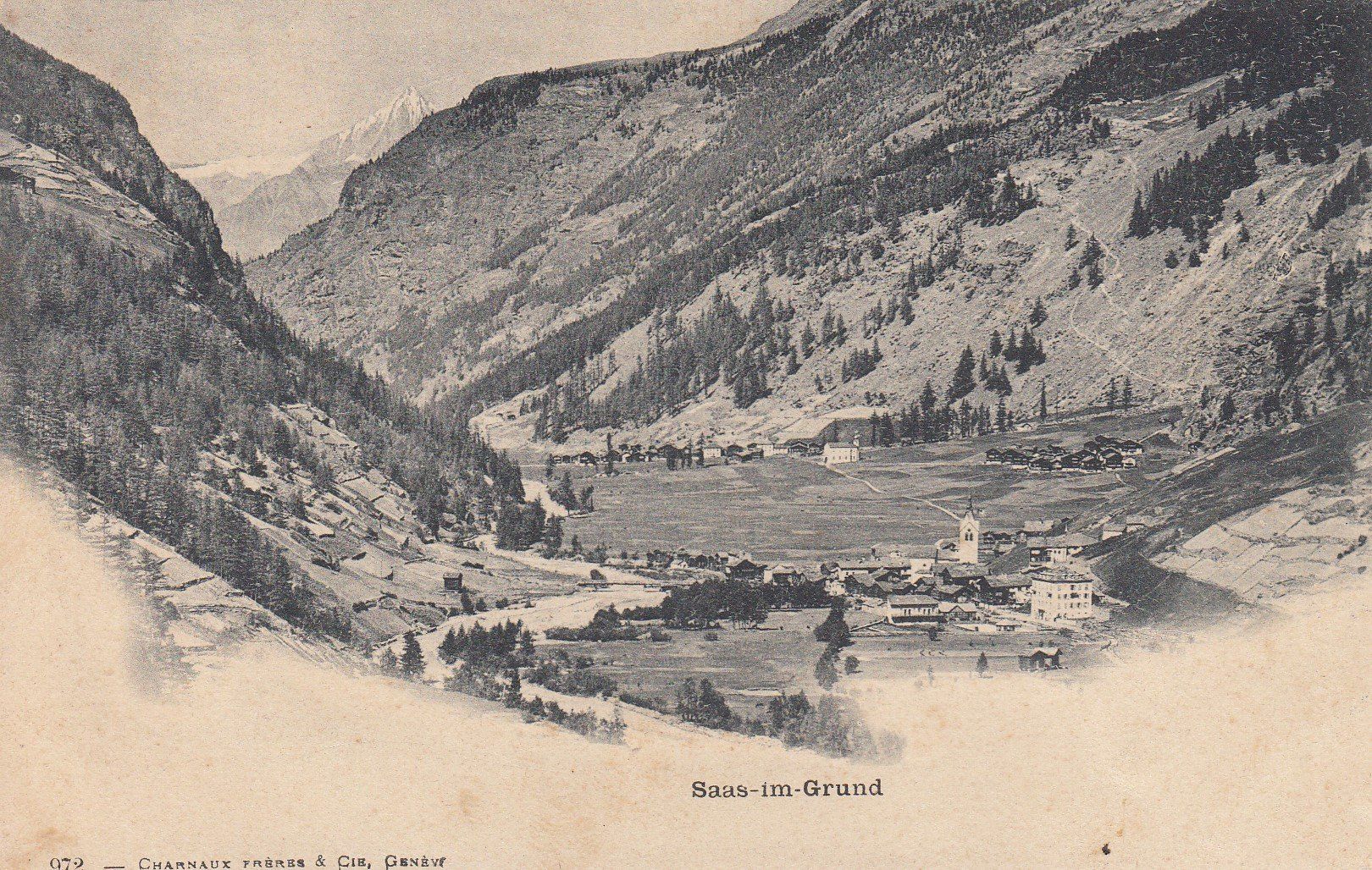 Ansichtskarten: Saas Grund   VS       ca. 1900 – Gebraucht aus Brig von Valcards54
