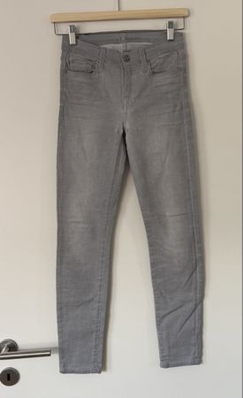 7 FOR ALL MANKIND Damen Jeans grau Gr. 25 W25 Skinny