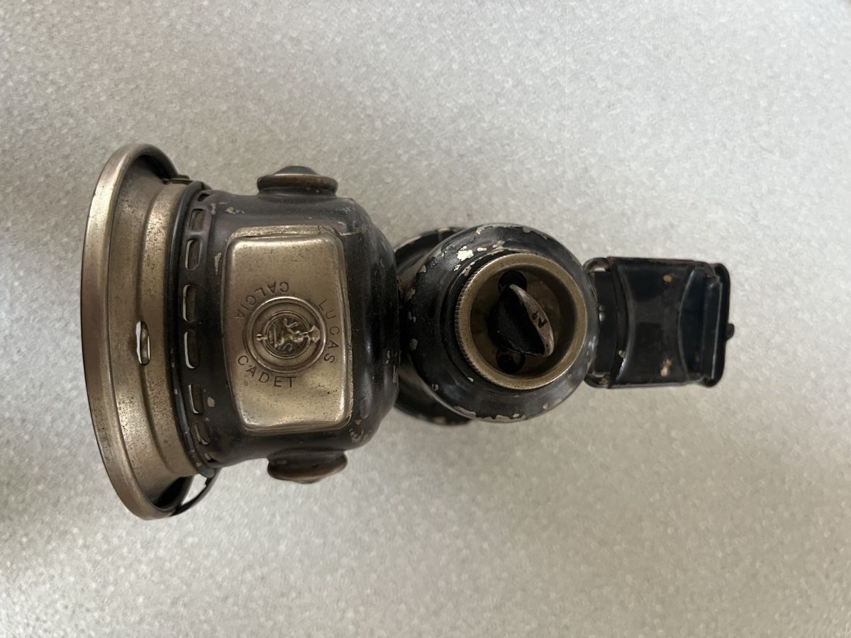 Lampade: Antike Velo Karbidlampe – Difettoso da Münchenstein venduto da Inflames1 3