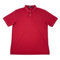 Polo Ralph Lauren Rouge logo bleu marine - XL #97