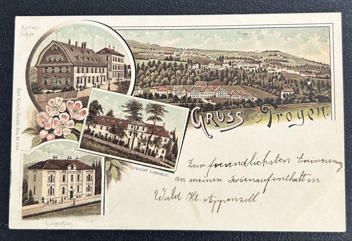 Cartes postales: Gruss aus Trogen Litho  – D'occasion à Horw par Tellbub