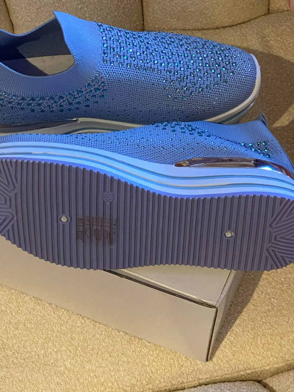 Scarpe da donna: SNEAKER SCHUHE DAMEN,HELLBLAU – Nuovo e nell'imballaggio originale da Meienried venduto da ManuelaBoutique 5