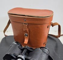 Vintage Fernglas Lancia 7x–12x40 mit defekter Ledertasche
