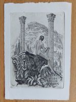 Exlibris Karl Blossfeld - Original Radierung Erotik