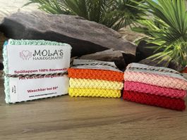 MOLA'S Handgemachte Spüllappen - Waschbar bis 60°