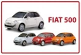 Blechschild-FIAT 500 MODELLE