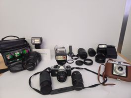 Pentax ME Super + 5 Objektive – Grosses Analog Foto-Set