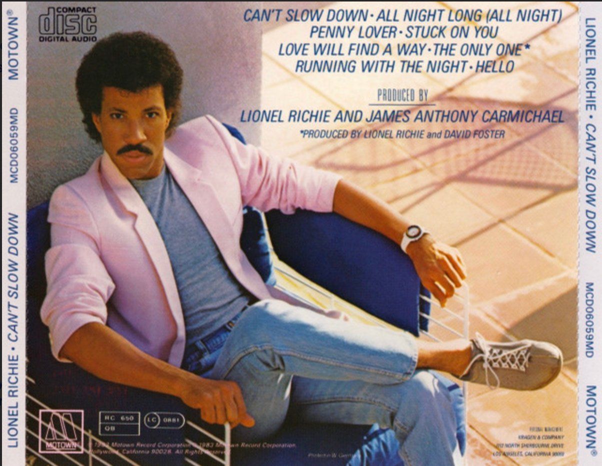 CD: Lionel Richie – Can't Slow Down – Usato da Brunnen venduto da Barfly5 1