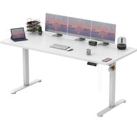 Schreibtisch elektrisch Memory verstellbar 180x80cm weiss