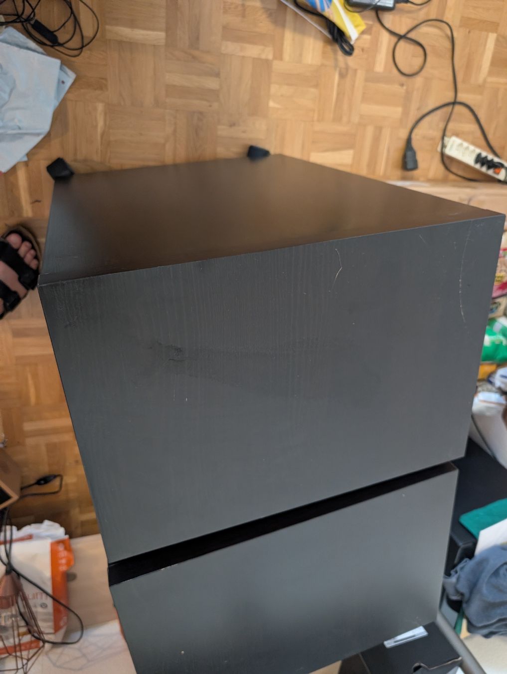 Ikea Banconi: 2 Rollcontainer mit 4 Schubladen – Schwarz/Weiss – Usato da Roggwil BE venduto da MA-4900 2