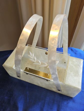 Vintage Plexiglas Handtasche ca 1945 wie neu