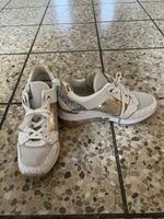 Michael Kors Sneaker Gr. 39 Weiss Gold Schuhe