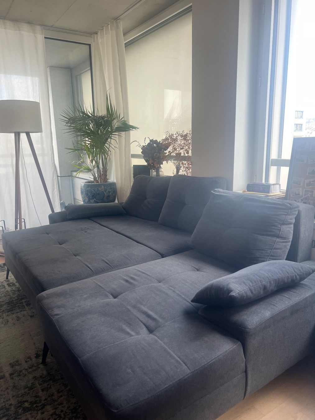 Divani: Gemütliches Ecksofa / Sofa mit Schlaffunktion, Grau – Usato da Zürich venduto da Hubbynski 2