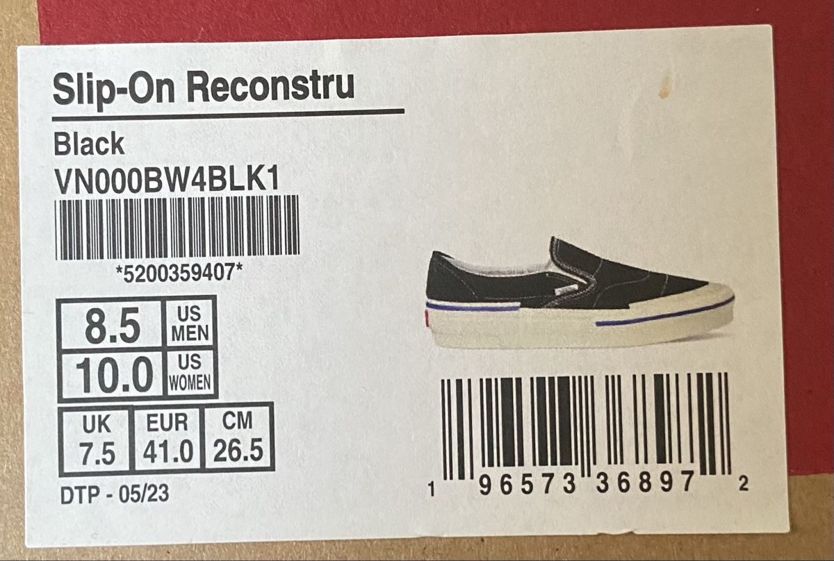 Scarpe da uomo: Vans Reconstructed Slip On Gr.41 Neu – Nuovo e nell'imballaggio originale da Zuerich venduto da Atelier194 6