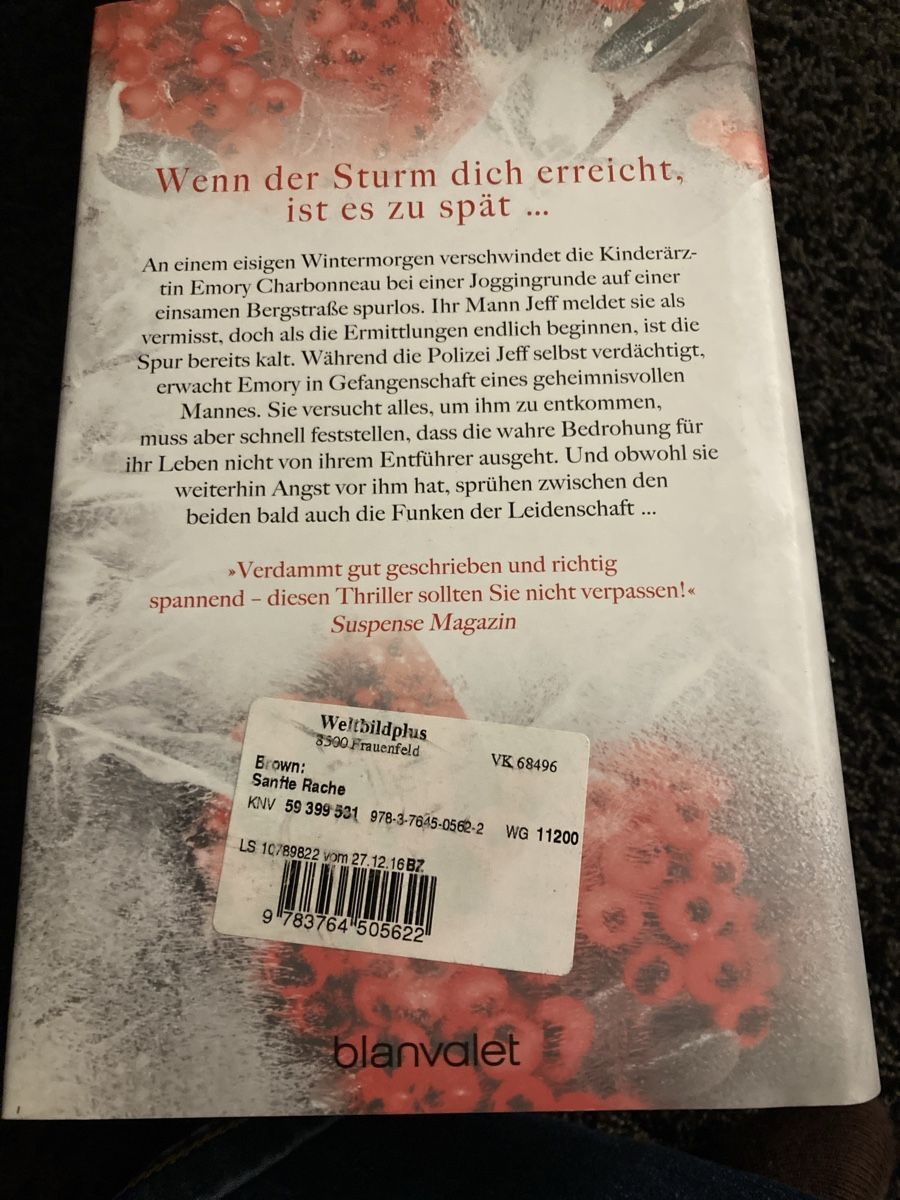 Libri: Sandra Brown Thriller. Sanfte Rache  – Usato da Uesslingen venduto da manu-ela41 1