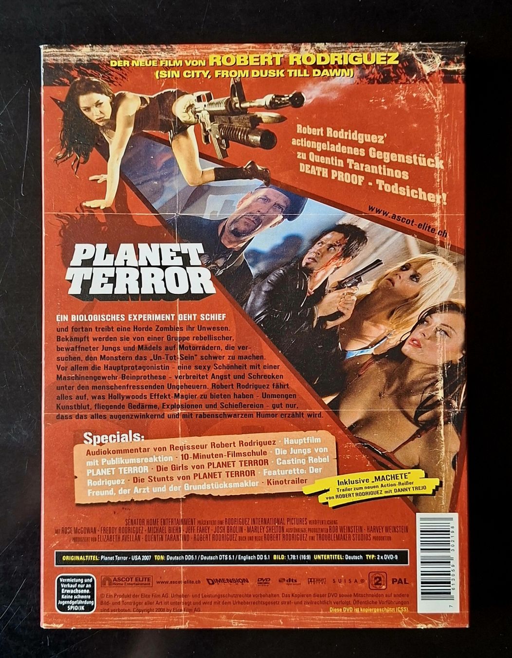 Tutti i DVDs: PLANET TERROR, 2-Disc Limited Collector's Edition – Usato da Liestal venduto da Abimos 1