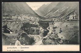 Goeschenen, Leute an der Gotthardbahn, u