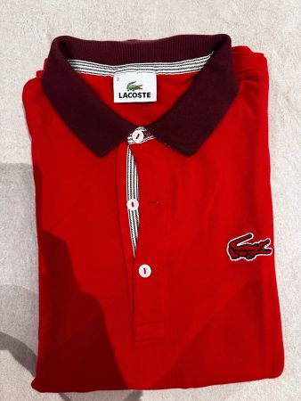 Polo Lacoste, Red, Size 3