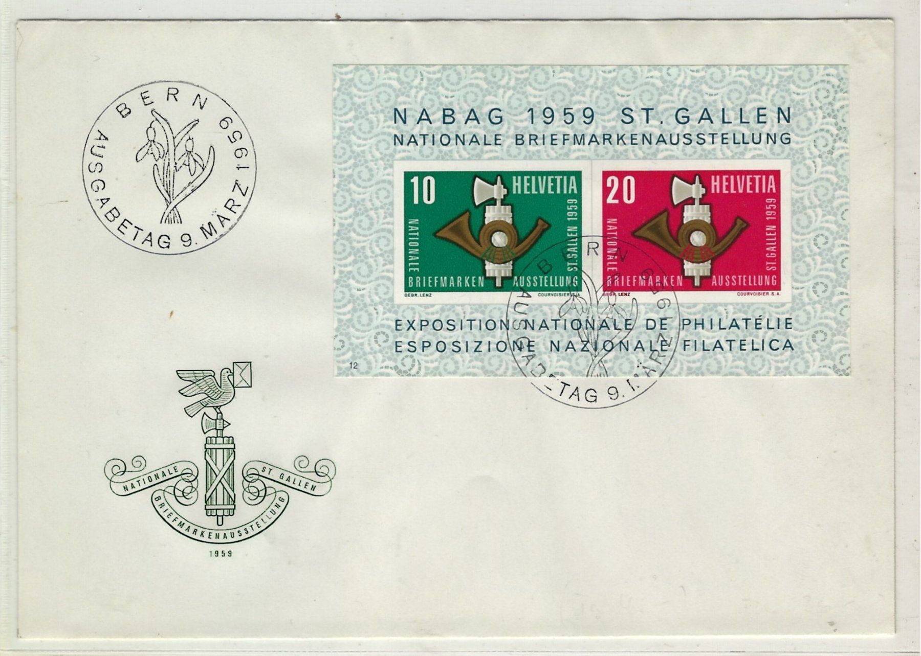 Tutti i francobolli: 1959 Brief ET. Nabag       15868 – Usato da Lunden venduto da Animus999