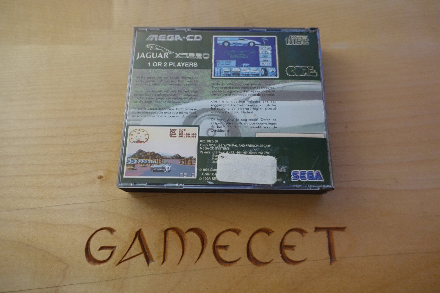 Sega Giochi: Jaguar XJ220 - Sega Mega CD – Usato da Steinach venduto da Gamecet 2