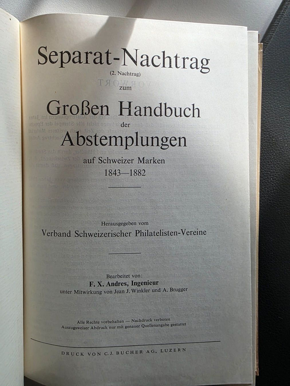 Bücher: Das grosse Handbuch der Schweizer Abstemplungen 1954 – Gebraucht aus Walterswil BE von Lonitti 4
