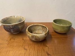 Ensemble de 3 céramiques artisanales 