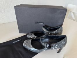 Pumps Sandalen Dolce & Gabbana schwarz weiss 37.5