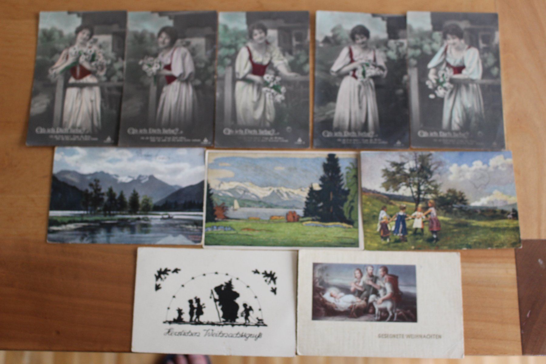 Cartoline postali: 10 Alte Ansichtskarten Kitschkarten – Usato da einsiedeln venduto da Huttli