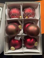 8 rote Christbaumkugeln, Glas, für den Weihnachtsbaum🎄 (59)