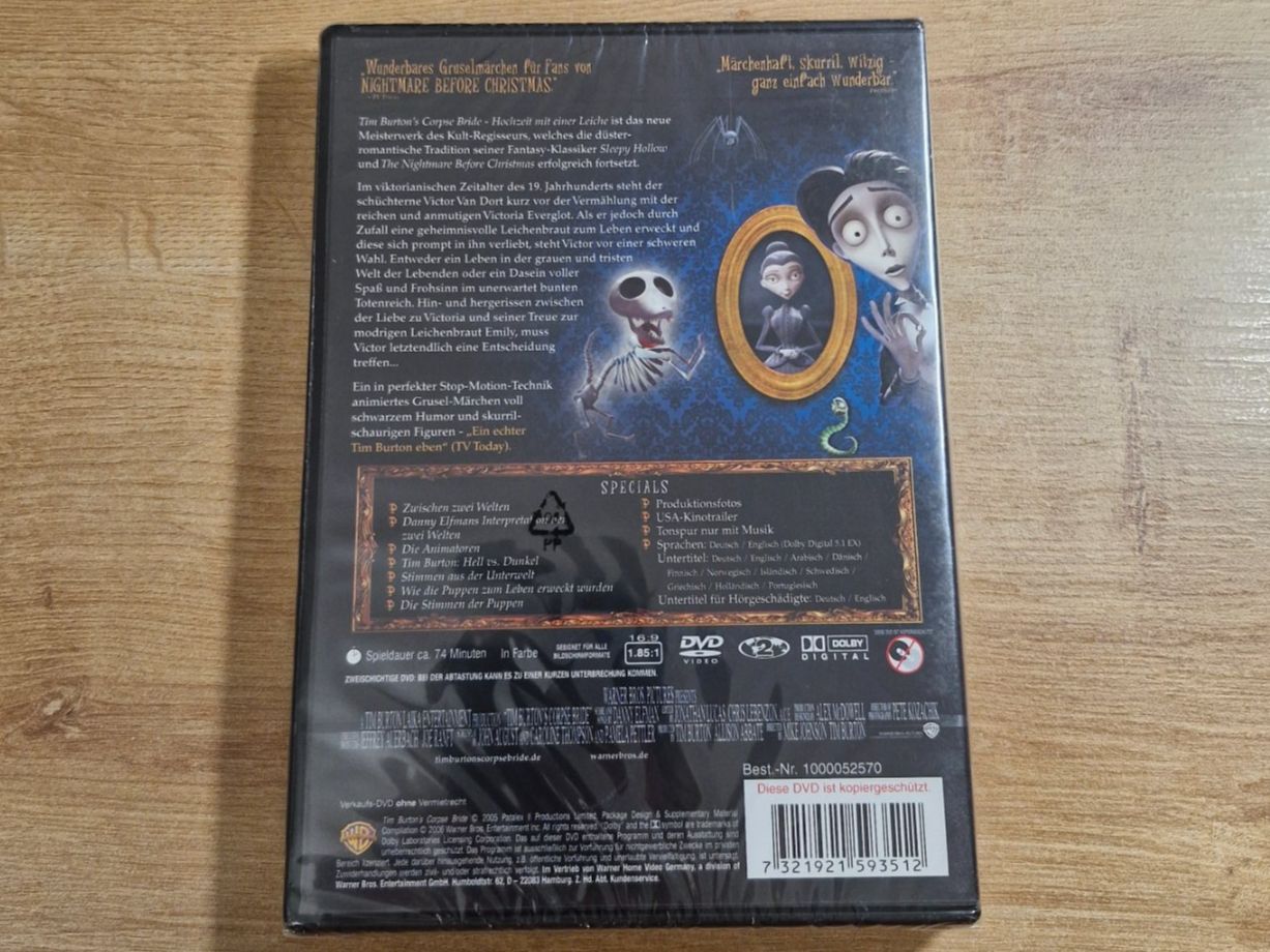 Tous les DVDs: Corpse Bride (2005) NEU OVP DVD – Neuf avec emballage d'origine à Pfungen par Whitie 1