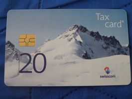 Swisscom Taxcard 20 CHF Gletscherhorn gebraucht