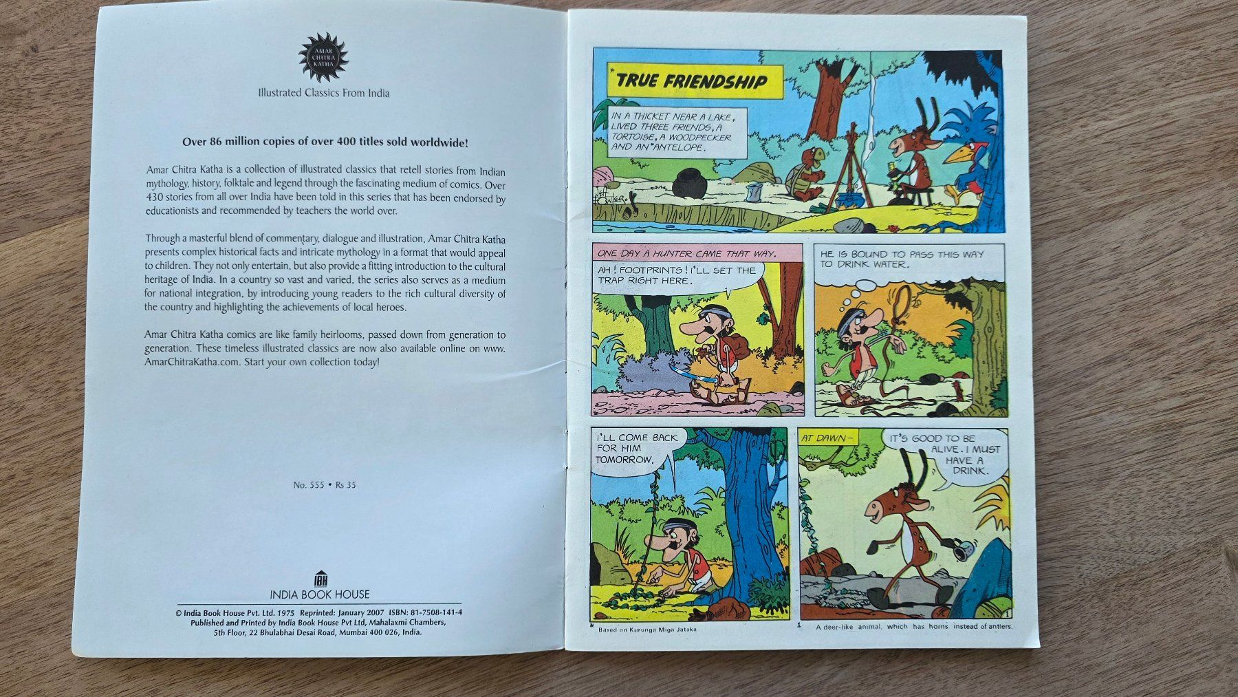 Fumetti: Original indisches Jataka Tales Comic "Deer Stories" – Usato da Hettlingen venduto da Sailor2004 2