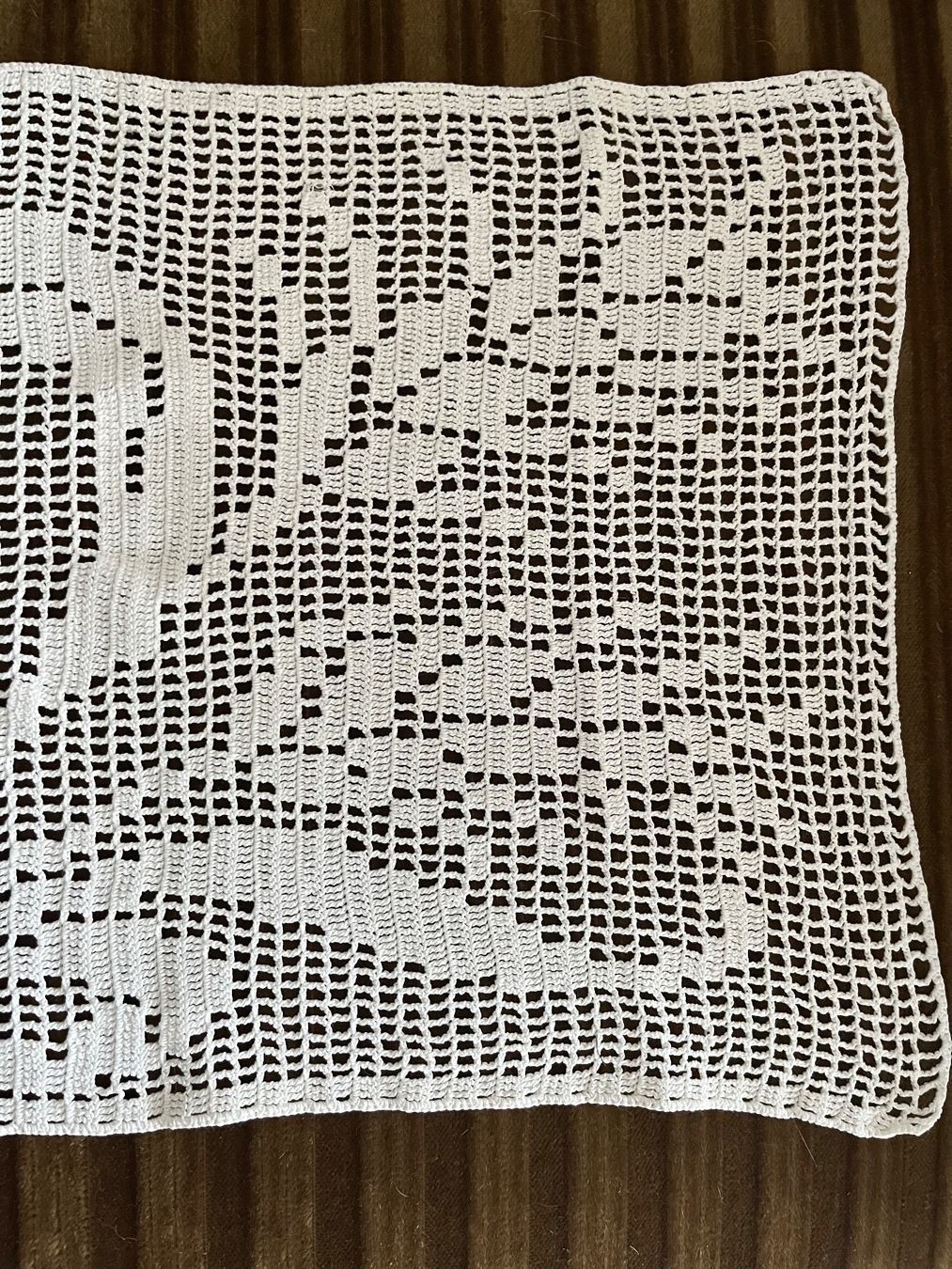 Tende: Vorhang ca. 1940, Handarbeit, Stäbchen gehäkelt – Usato da Winkel venduto da Tongabonga 2