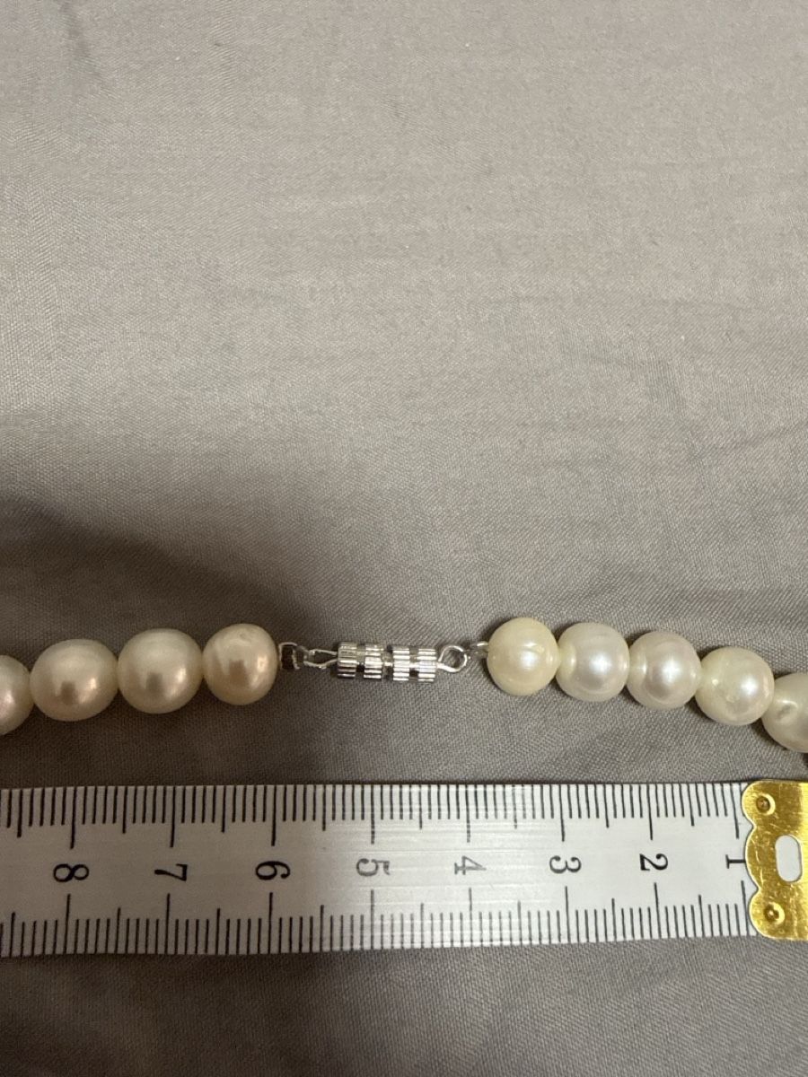 Perlen (unechte): Kette mit echt Perlen – Gebraucht aus Oberhof von RealStone 5