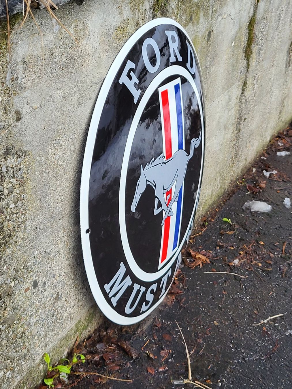 Insegne: Emailschild Ford Mustang – Usato da Zürich venduto da timbuktu03 1