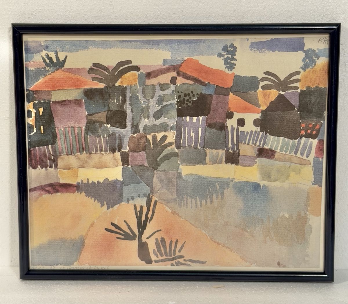 Dipinti: Paul Klee Watercolour Landscape – Usato da Lausanne venduto da vas_mbk2