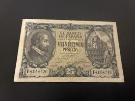 SPAIN 25 Pesetas 1940, P-116