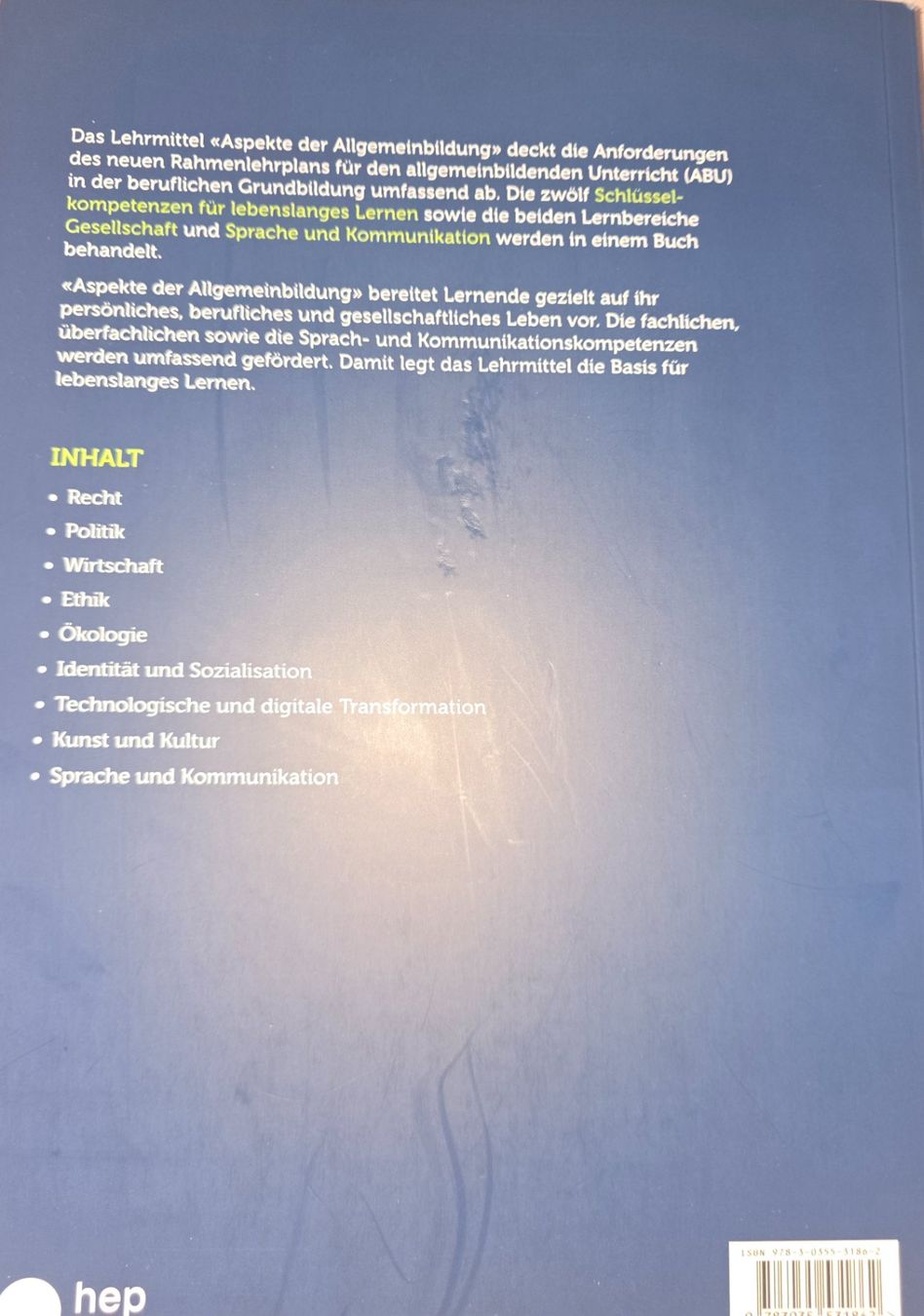Libri: Aspekte der Allgemeinbildung – Nuovo (secondo la descrizione) da Steinhausen venduto da rab_n5fz 2