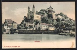 AK Aarburg, Festung, vom Wasser gesehen
