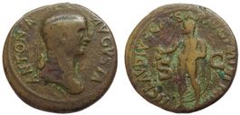 ANTONIA Minor, mother of Claudius, AE dupondius (41-42 AD)