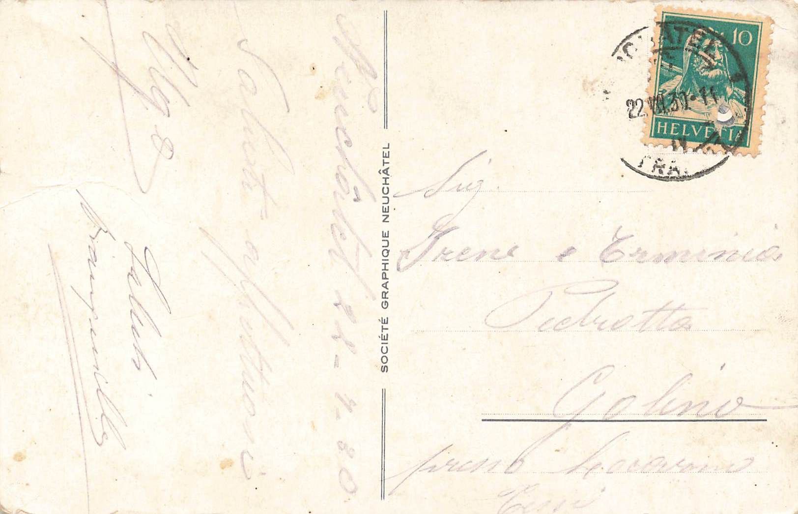 Cartoline postali: Neuchàtel – Usato da Biasca venduto da Blenio71 1