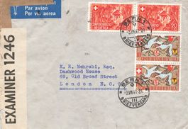 Bern (BE) 750 Jahre Bern Luftpost nach London 1941