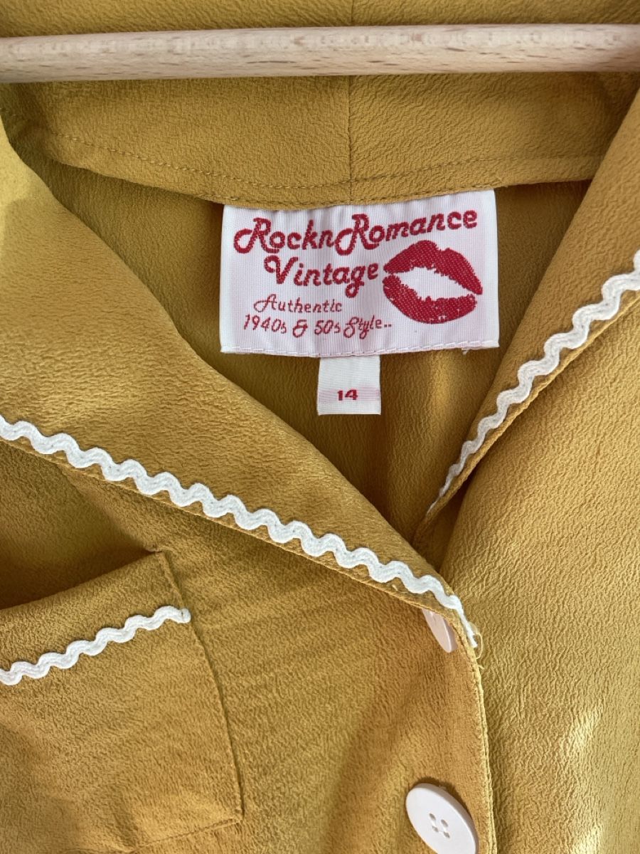 Vestiti: Robe vintage jaune 1940 – Usato da Martigny venduto da Lea_lucci 1