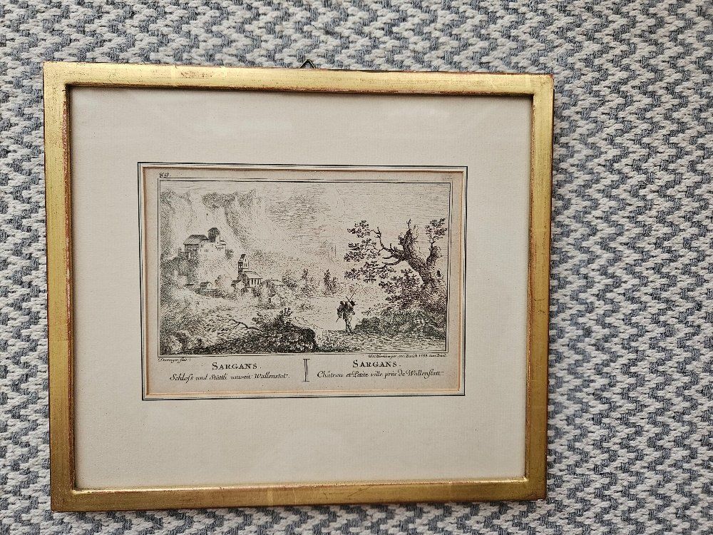 Incisioni: Kupferstich Sargans 1755 – Usato da Sargans venduto da Chicco051