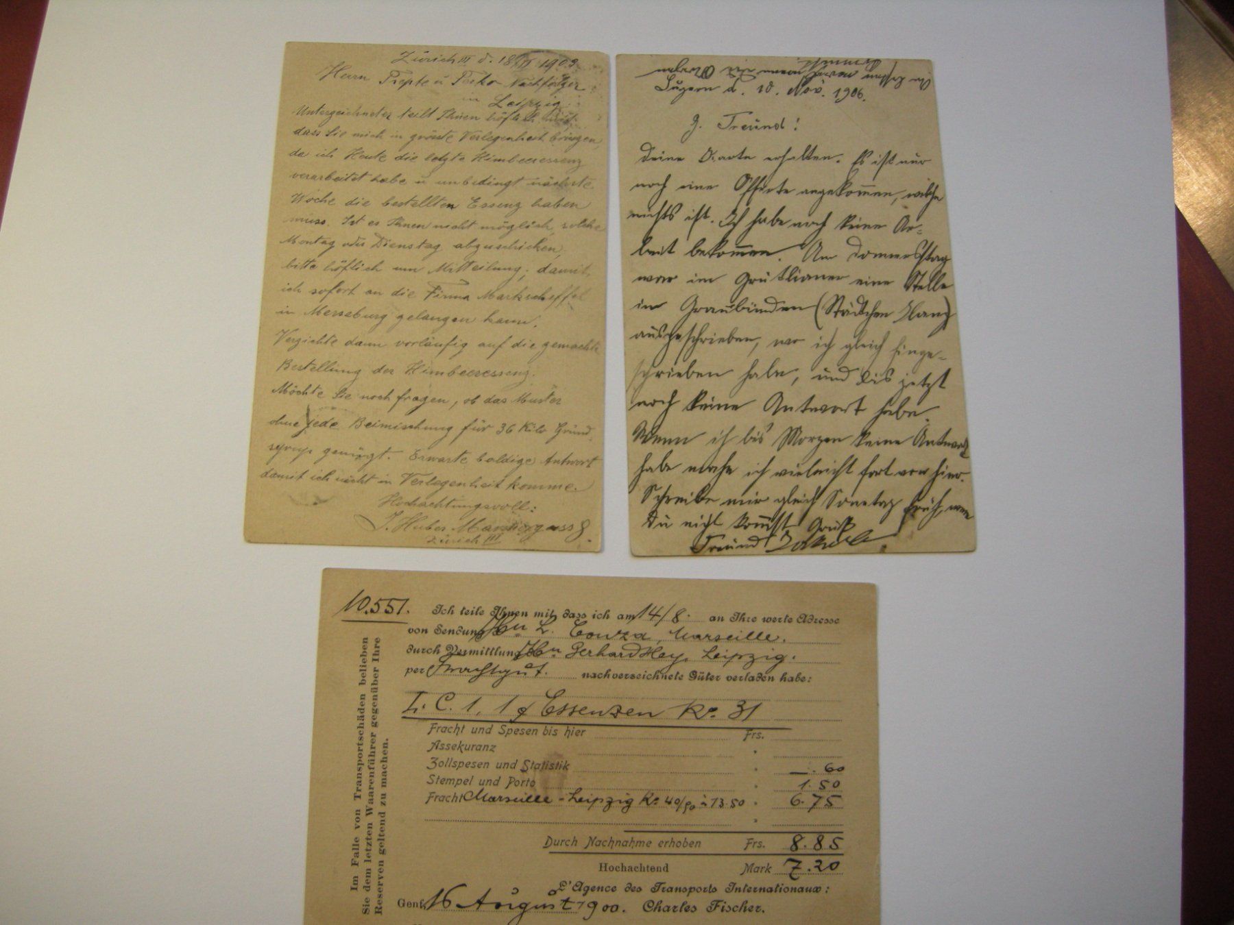Alle Briefmarken: 7 POSTKARTEN AB - BERNE 15.IX.76 // GAIS 1.III.77. // ect. – Gebraucht aus Eschenbach SG von eDaisy 6